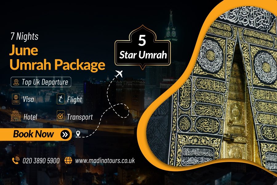 7 Nights 5-Star Umrah Package for June 2025