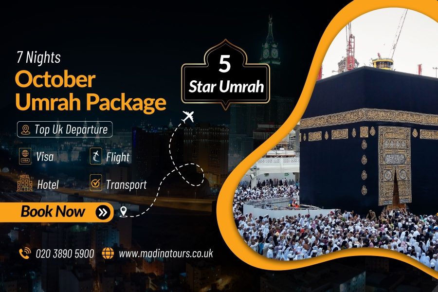 7 Nights 5-Star Umrah Package for October 2025