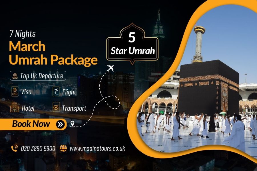 7 Nights 5 Star Umrah Package March 2025