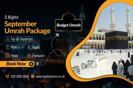 9 Nights Budget Umrah Package for September 2025