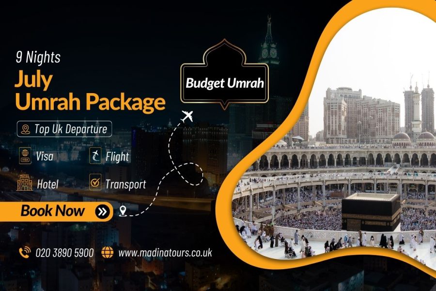 9 Nights Budget Umrah Package for July 2025