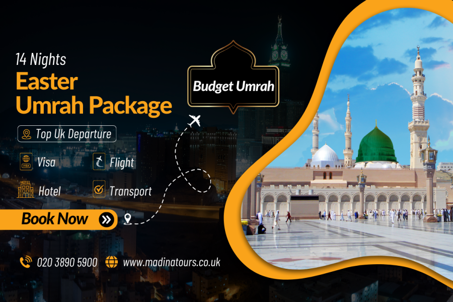 14 Nights Budget Umrah Package Easter 2025