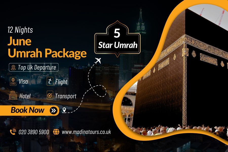 12 Nights 5-Star Umrah Package for June 2025