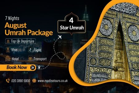 7 Nights 4-Star Umrah Package for August 2025