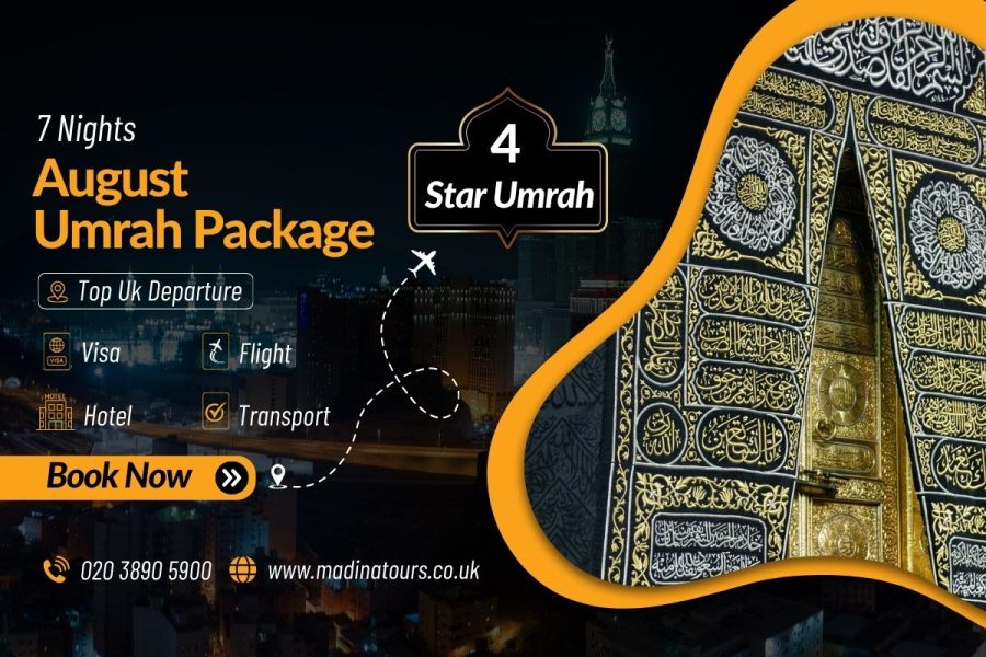 7 Nights 4-Star Umrah Package for August 2025