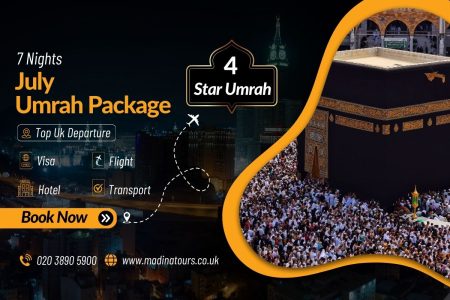 7 Nights 4-Star Umrah Package for July 2025