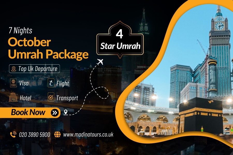 7 Nights 4-Star Umrah Package for October 2025