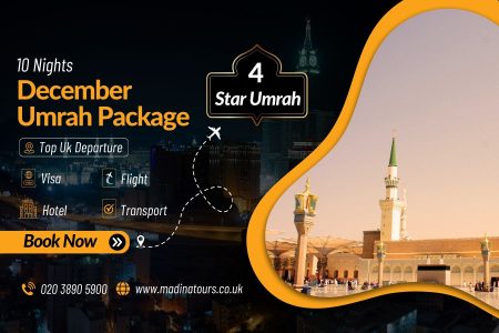 10 Nights 4-Star Umrah Package for December 2025