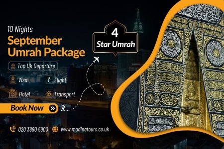 10 Nights 4-Star Umrah Package for September 2025