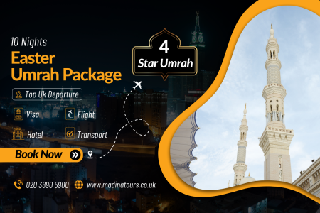 10 Nights 4 Star Umrah Package Easter 2025