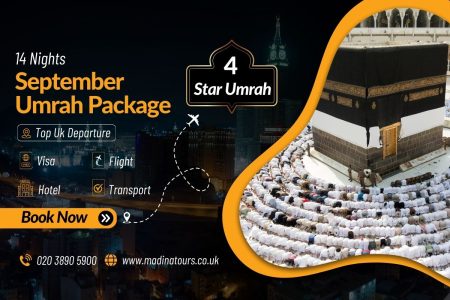 14 Nights 4-Star Umrah Package for September 2025