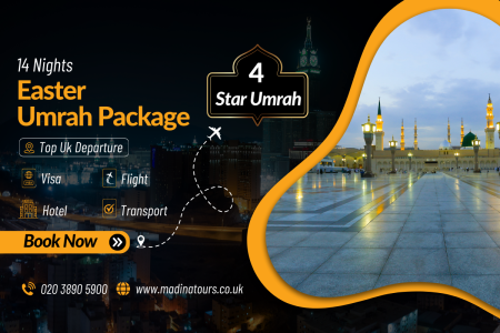 14 Nights 4 Star Umrah Package Easter 2025