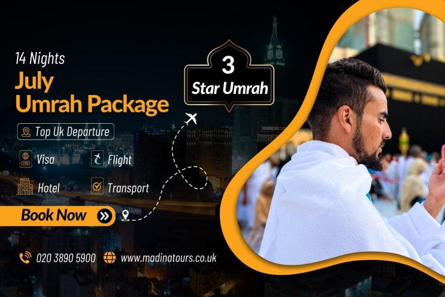 14 Nights 3 Star Umrah Package March 2025