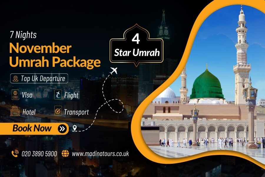 7 Nights 4-Star Umrah Package for November 2025