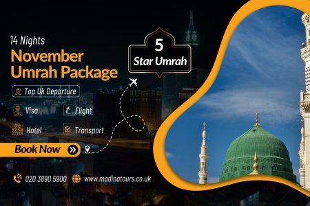 14 Nights 5-Star Umrah Package for November 2025