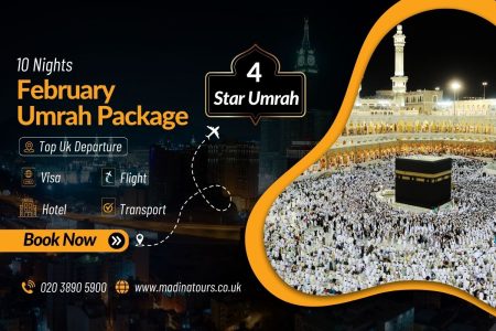 10 Nights 4 Star Umrah Packages February 2025