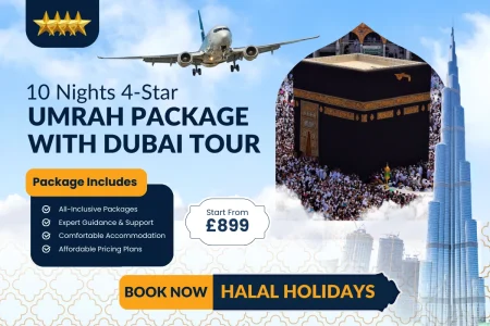10 Nights 4-Star Umrah Package with Dubai Tour